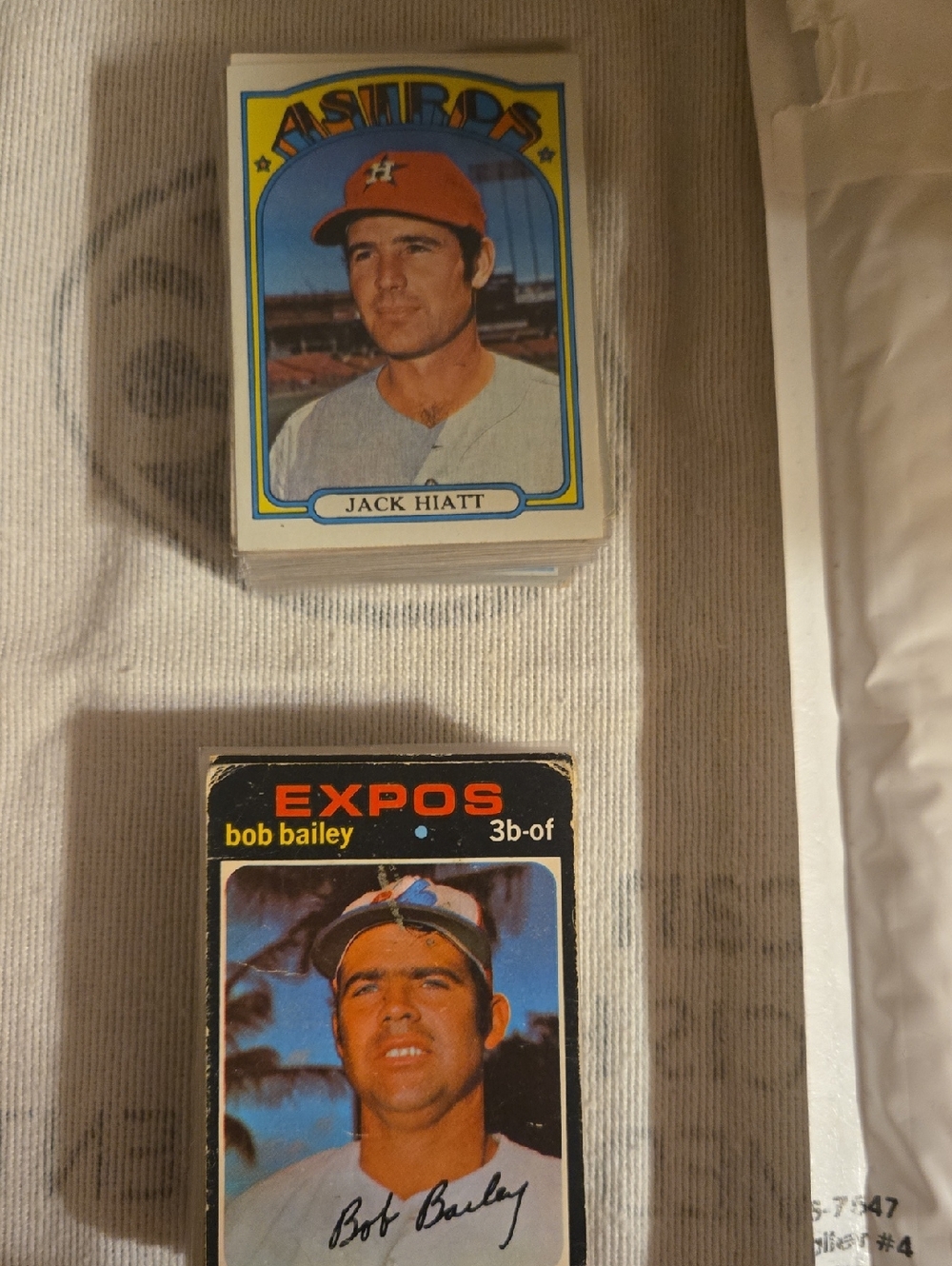 Vintage Baseball Card Lot - Astros & Expos - Red, Blue, White